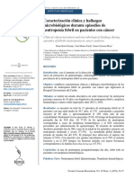 Caracterización Clínica y Hallazgos Microbiológicos Durante Episodios de Neutropenia Febril en Pacientes Con Cáncer