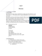 Lab 3 Processes