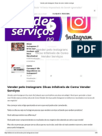 Vender Pelo Instagram - Dicas de Como Vender Serviços