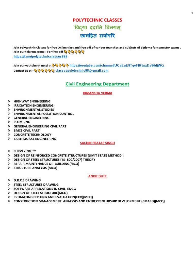 Free Polytechnic Exam Resources | PDF | Engineering | Electrical ...