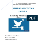 Christian Vincentian Living 9: Learning Module 1