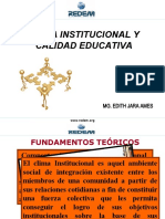 Clima Instituional y Calidad Educativa