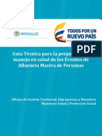 Guía Técnica Salud Eventos de Afluencia Masiva Minsalud