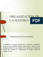 Org. de La Materia.3ra. Clase.