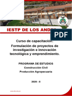 Plan Del Curso de Investigación