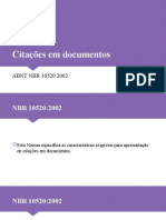 Citações em Documentos