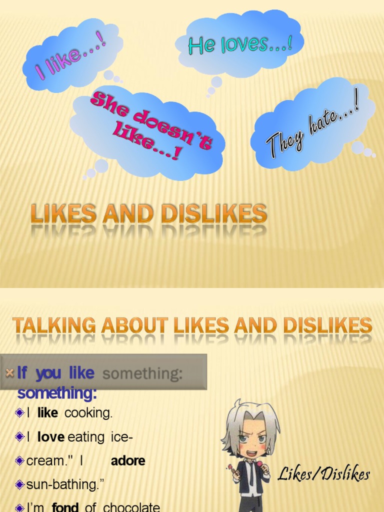 Expressing Likes and Dislikes Guide | PDF