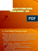 analisis peluang usaha produk barang