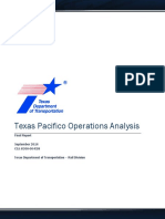 Texas Pacifico Operations Analysis