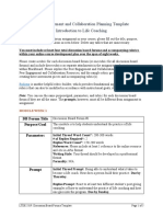 Peer Engagement and Collaboration Planning Template