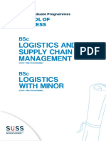 2020 Undergraduate Programmes - BSc Logistics and Supply Chain Management