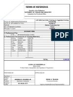 Terms of Reference: Department of Trade and Industry