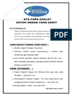 Tata Cara Shalat 2