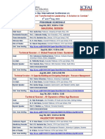 Full CC - Program Schedule