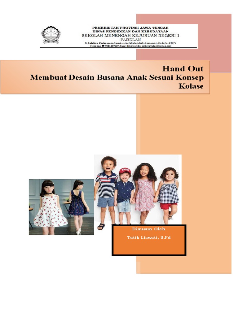 Handout Desain Busana Anak Pdf