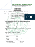 Physics XI 2021 Model Paper