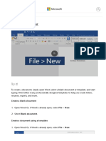 Microsoft Office-Create A Document