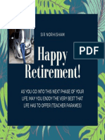 Retirement of Sir Hisham