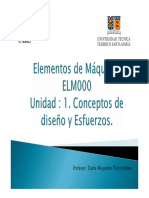 Unidad 1 - Conceptos de Diseñoy Esfuerzos - ELM-000 - s1 - 2017