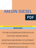 Saintific (Mengamati) Mesin Diesel