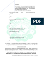 Entire Agreement: Memorandum of Agreement Re: Purchase of Goods or Availing of Services