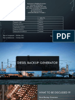 Diesel Backup Generator Components and Design Factors