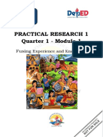 Applied_Practical Research1_Q1_M1-Sharing Research Experience and Knowledge
