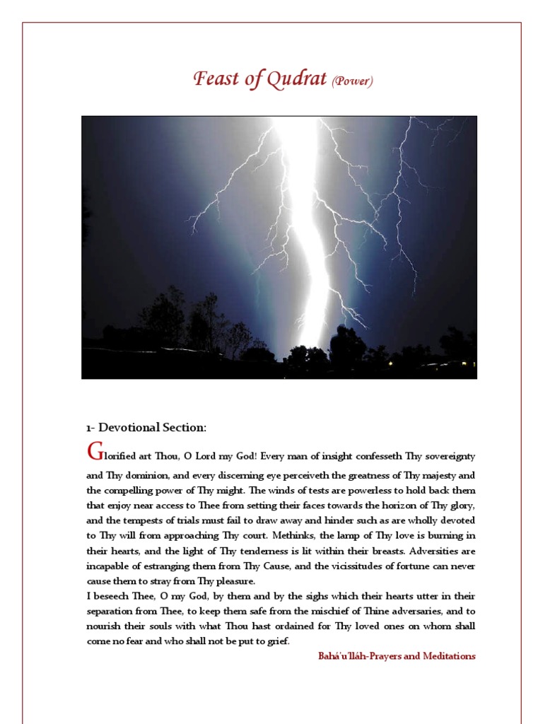 Feast of Qudrat (Power) | PDF | Eternal Life (Christianity) | Heaven