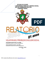 Relatório 2003 A 2006 - Balanço Geral Do Comando