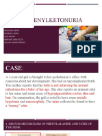 Case 9: Phenylketonuria: Group 1C: Obligado, Ervin Panibon, Lindsy Que, Reham Remitar, Jaira Dizza Salang, Marie Nichole