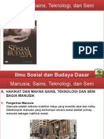 Manusia Sains Teknologi Dan Seni