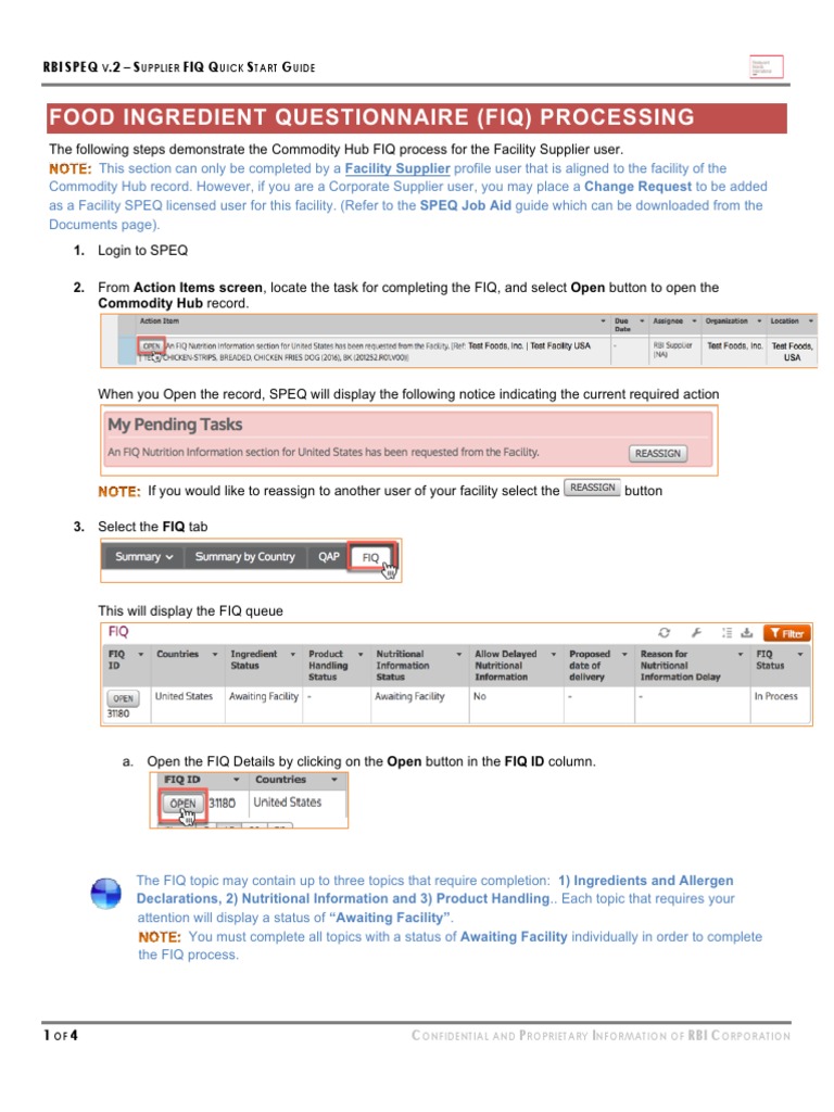 Supplier FIQ Quick Start Guide | PDF | Software | Computing
