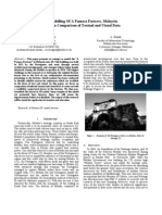 3D Modelling of A Famosa Fortress, Malaysia Based On Comparison of Textual and Visual Data