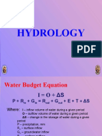 Water Budget and Hydrology Equations Explained