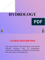 Hydrology Course Curriculum