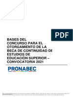 Bases Del Concurso - Beca Continuidad de Estudios