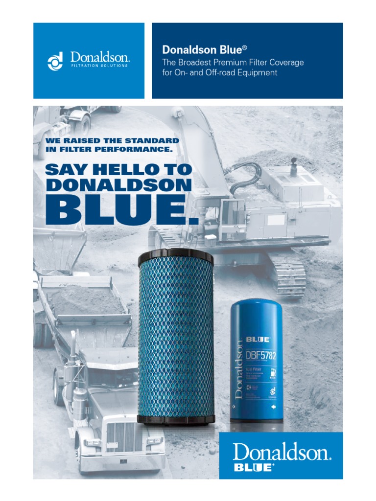 Donaldson Blue Filtration Overview | PDF | Filtration | Engines