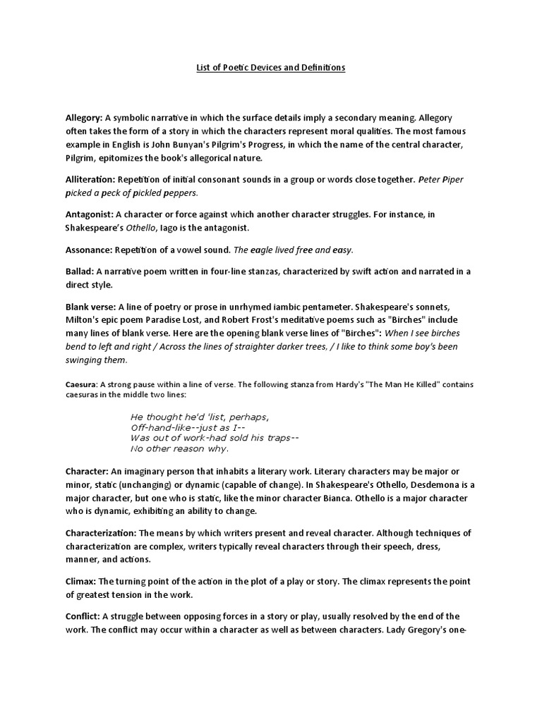 list-of-poetic-devices-and-definitions