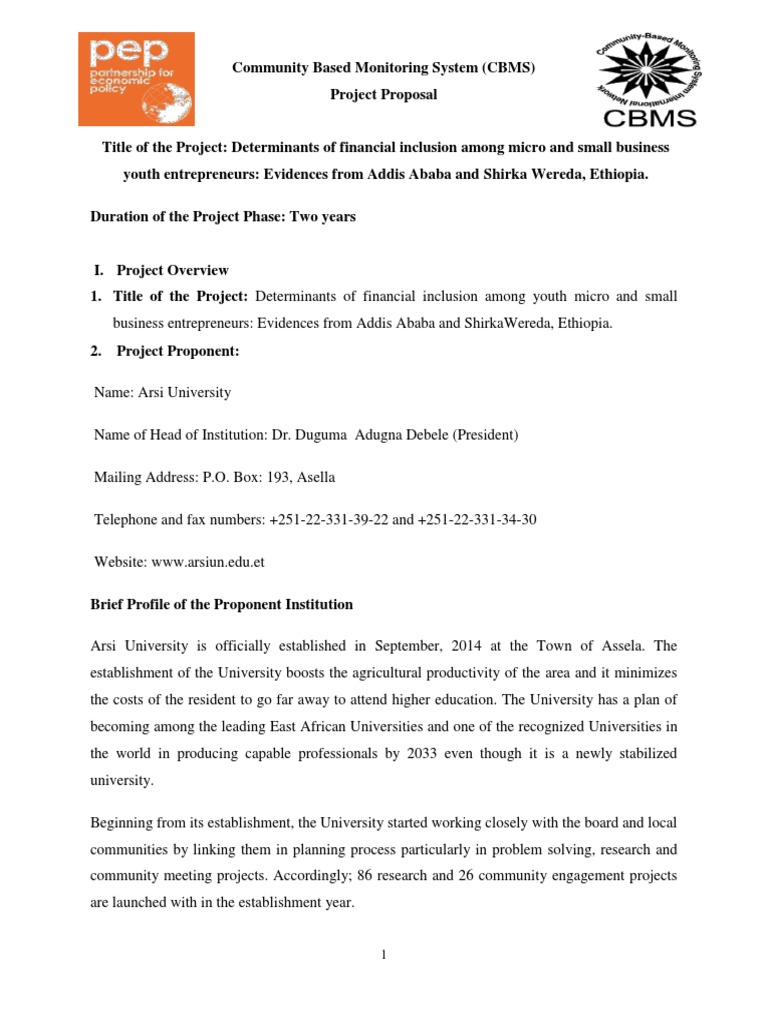 thesis proposal in ethiopia pdf