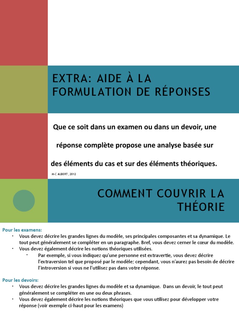 Guide pour répondre efficacement aux questions | PDF