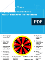Live Online Class: Myenglish Pre-Intermediate 2 Week 1 Breakout Instructions