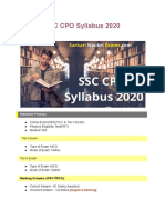 SSC CPO Syllabus 2020: Selection Process