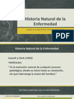 Historia natural de la enfermedad.