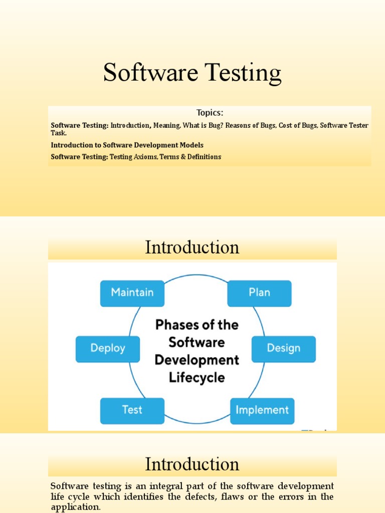 Introduction to Software Testing Concepts | PDF | Software Testing ...
