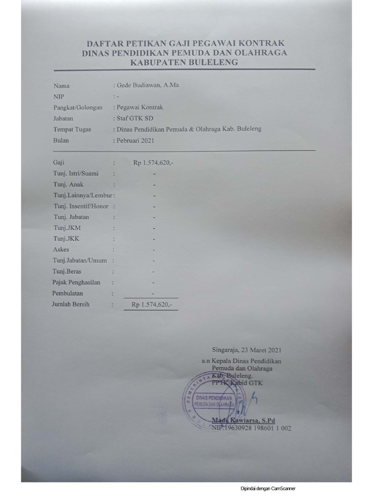 Slip Gaji Orang Tua PDF