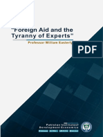 "Foreign Aid and The Tyranny of Experts": Professor William Easterly