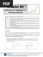 Solution of Algebraic & Transcendental Equation: After Reading This Chapter, You Should Be Able To