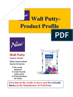 Wall Putty-Product Profile