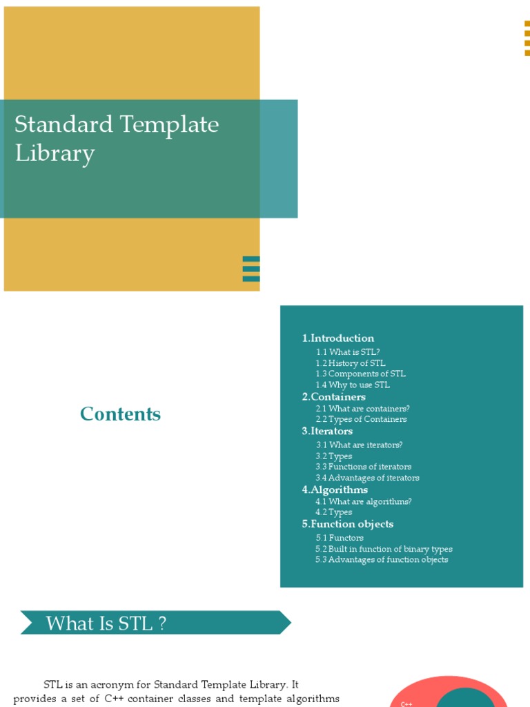 Standard Template Library PDF C++ Models Of Computation