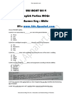 Uhs Mcat 2014 English Portion Mcqs Answer Key: White By